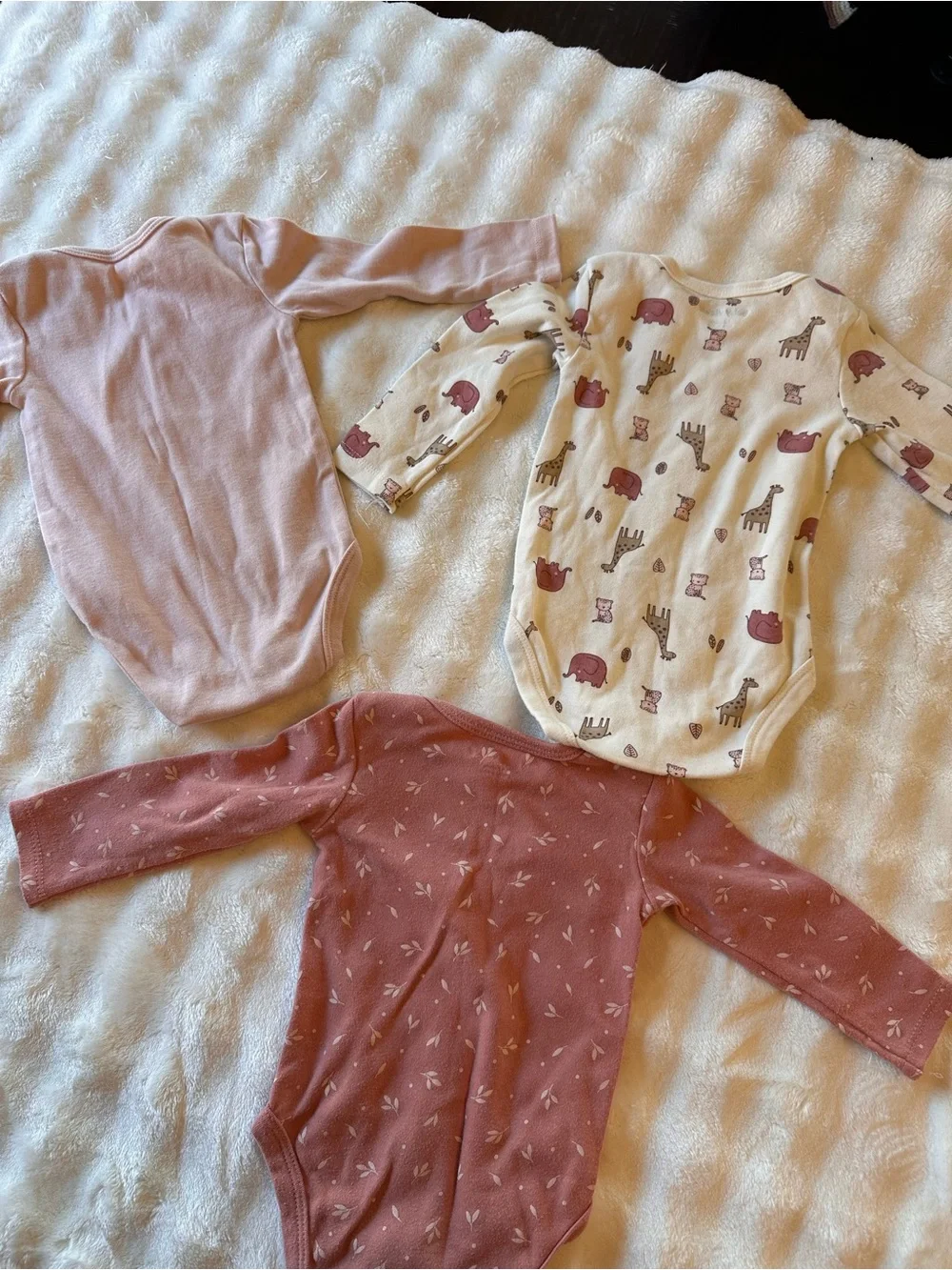 12 Month Baby Views Long Sleeve Bodysuits - Set of 3